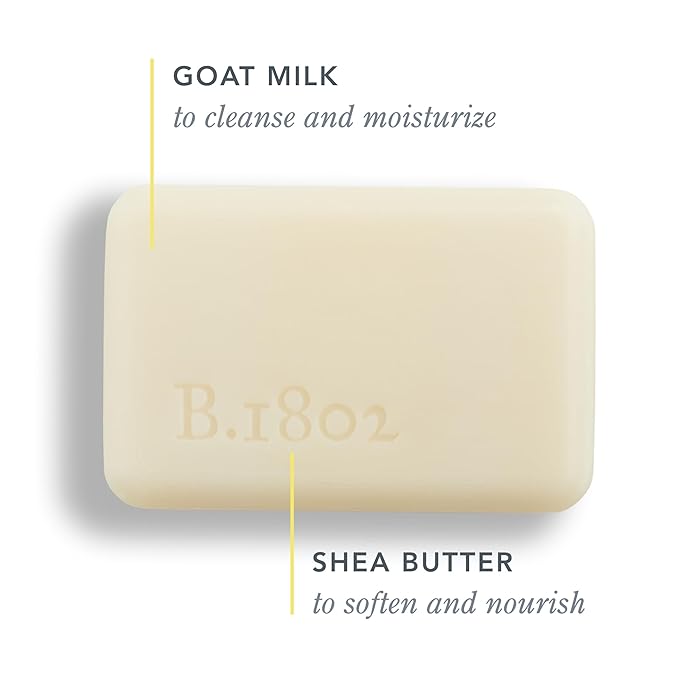 Beekman 1802 Goat Milk Body Soap Bar, Fresh Air - Scented - 3.5 oz - Nourishes, Moisturizes & Hydrates - 100% Vegetable Soap with Lactic Acid - Cruelty Free