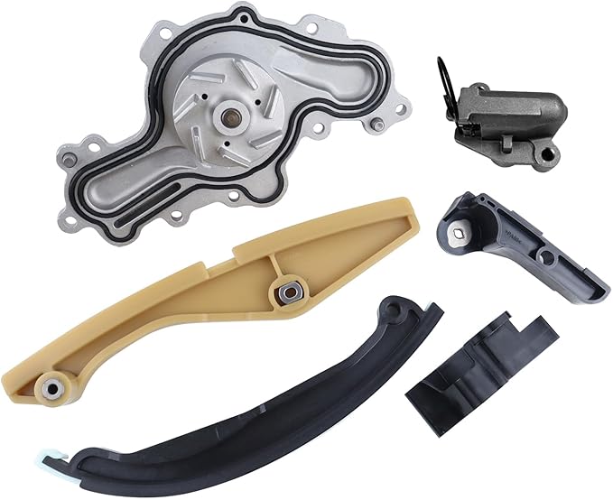 Timing Chain Kit Water Pump Fit For 2011-2019 Ford Edge Explorer F-150 Mustang Taurus Transit-150；2011-2016 LINCOLN MKS MKX MKZ 3.5L 3.7L V6 3496cc 3726cc BL3Z-6268-A, AT4Z-6268-A