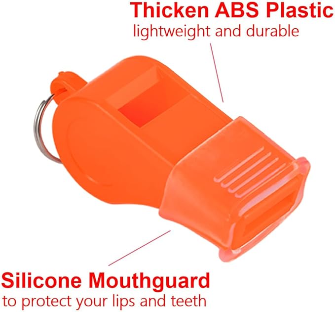 12 Pack Sport Whistles with Lanyar for Coaches, Referees and Officials, Loud Crisp Sound