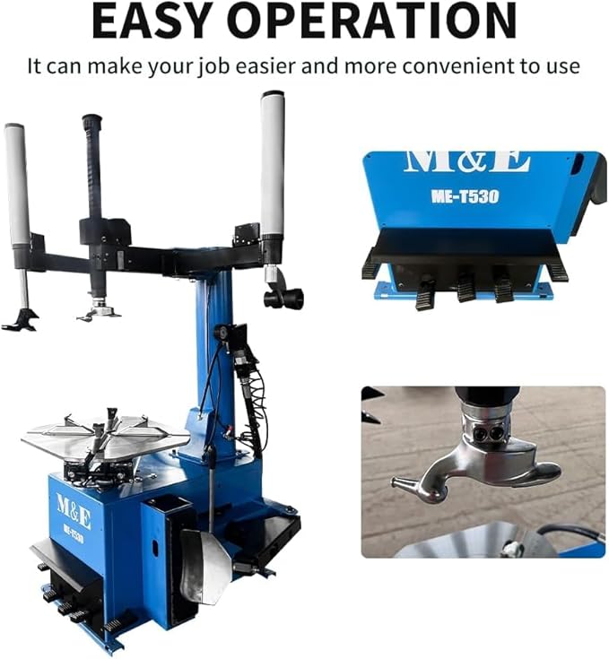 KATOOL ME 2.0HP Bead Blaster Tire Changer Machine ME-T530-Z Tire Machine with Helper Tire Changer Repair Tools
