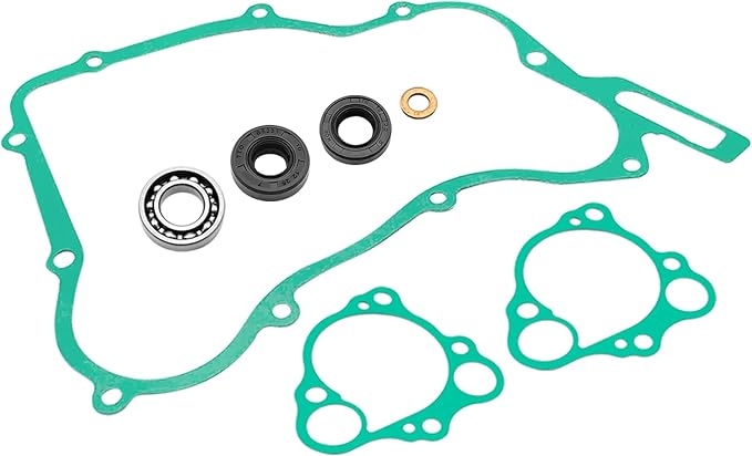 Water Pump Rebuild Kit with Bearing Seal Gasket for Honda CR125 CR125R 1990-2004, OEM# 91007-KA3-740 91201-965-000 91211-KA3-761