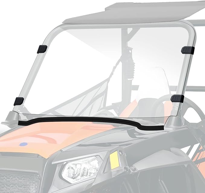 StarknightMT Scratch-Resistant UTV Front Full Windshield Compatible with Polaris RZR 800 S 800 2008-2014, 4 800 2010-2014, 900 XP 2011-2013, 4 900 2012-2014, 570 2012-2018