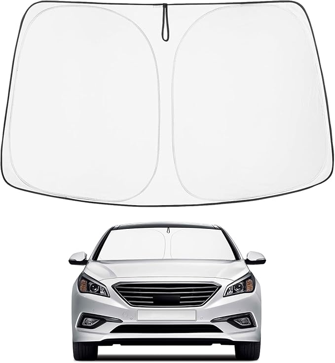 Proadsy Windshield Sun Shade for Hyundai Sonata 2015-2019 4-Layer Foldable Front Sunshade Protector Sun Visor Blocks UV Rays Keep Car Cooler