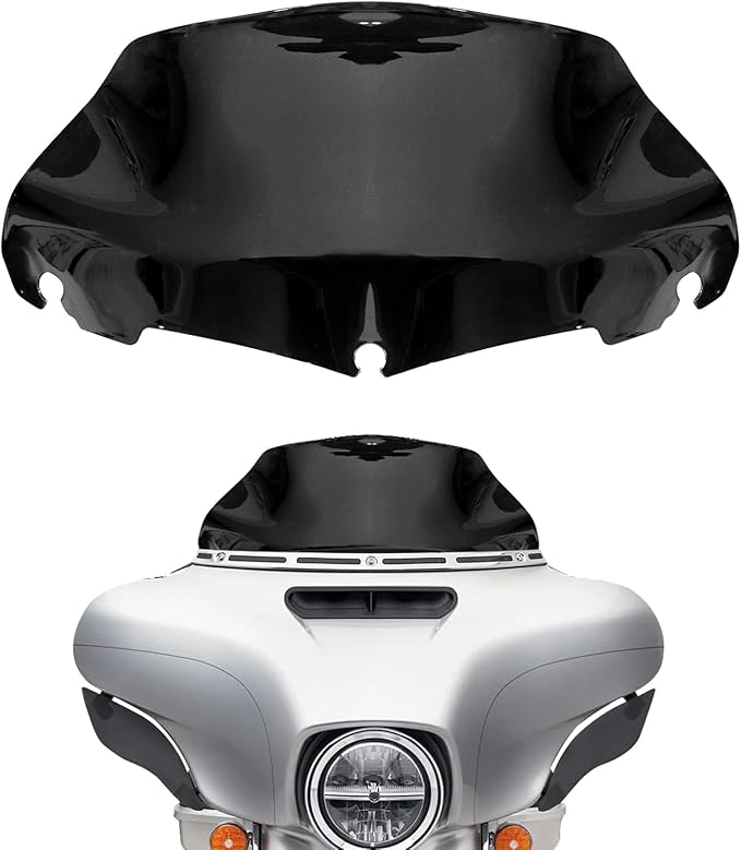 9" Windshield Windscreen for 2014-2024 Harley Davidson Touring Street Glide Electra Glide/Ultra Limited/Tri Glide FLHT FLHX FLHXS FLHTK, Black