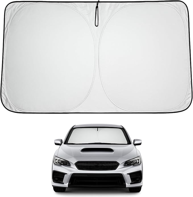 Proadsy 2025 Upgrade Windshield Sun Shade Custom Fit Subaru WRX 2015-2021 4-Layer Foldable Front Sunshade Protector Sun Visor Blocks UV Rays Keep Car Cooler