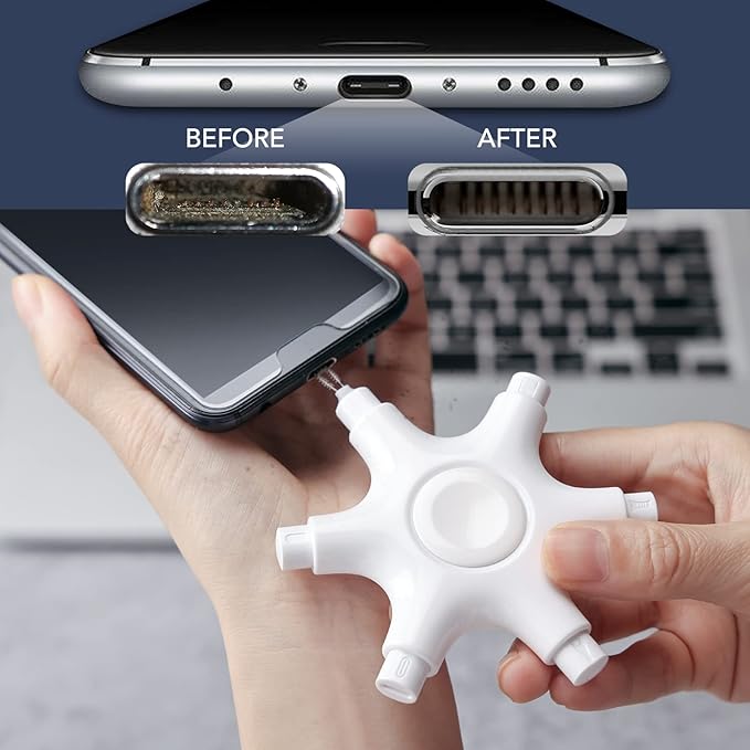 for iPhone Cleaning Kit Port Cleaner, Repair and Restore Tool for iPad Pro Watch Cell Phone Charging Port, Lightning Charger Cables Speaker Airpod Cleaning Putty Dust for All Devices