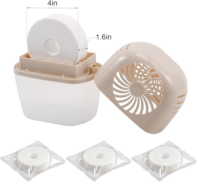 pack of 4, humidity absorber Refills Tablets, 15.9oz-4"H×1.6"W mini dehumidifier Tablets – Moisture Absorber Prevents Excess Moisture And Fragrance Free