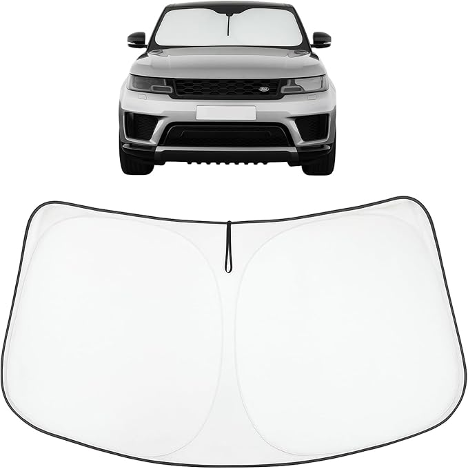 Proadsy Windshield Sun Shade for Land Rover Range Rover Sport 2014-2022 Custom Fit SUV Foldable Front Sunshade Protector Sun Visor Blocks UV Rays Keep Car Cooler