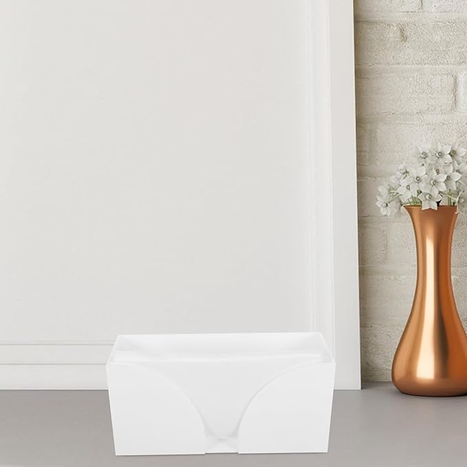 Uonlytech Transparent Acrylic Paper Towel Holder with Stable Base Quick Dispensing Tissue Dispenser for Bathroom Kitchen Restaurant Countertop Napkin Organizer