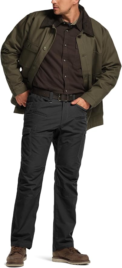 CQR Men's Winter Tactical Cargo Pants, Thermal Fleece Lined Outdoor Snow Ski Hiking Work