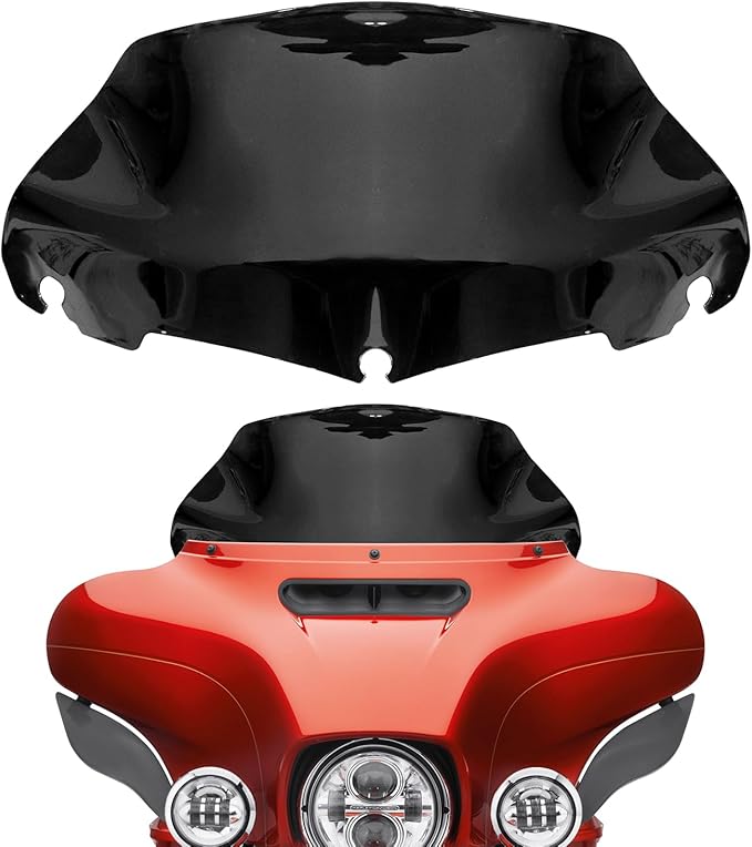 9 inch Black Windshield Windscreen for 2014-2024 Harley Davidson Touring Street Glide Electra Glide/Ultra Limited/Tri Glide FLHT FLHX FLHXS FLHTK