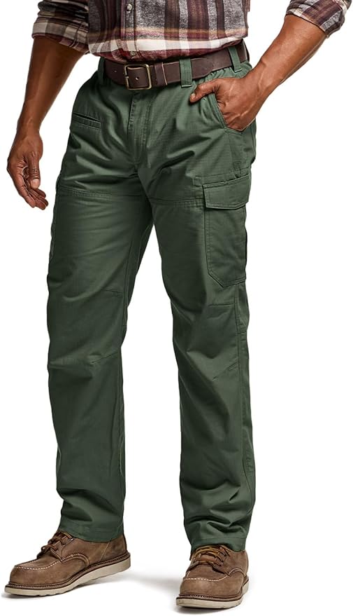 CQR Men's Winter Tactical Cargo Pants, Thermal Fleece Lined Outdoor Snow Ski Hiking Work