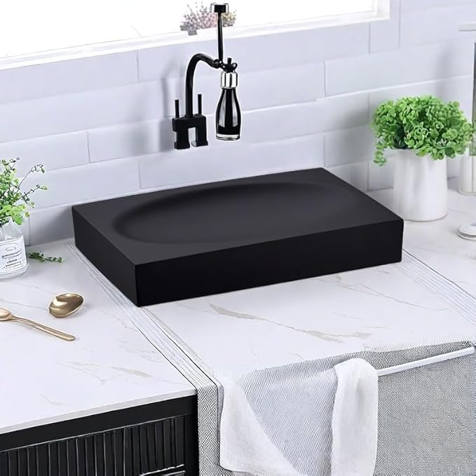 Black Resin Soap Dish Bathroom Home, Black Soap Saver Soap Holder Bathroom or Shower for Kitchen Modern Accessory