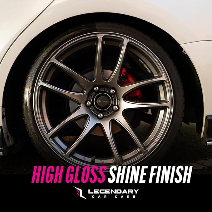 Legendary Gloss Dressing 64oz (Half Gallon) - Tire Shine Spray & Plastic Restorer – Water Based & Non-Greasy Interior/Exterior Detailing Spray - Trim, Rubber, Vinyl & Plastic Restorer for Cars