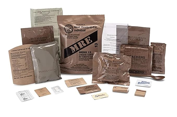 Wornick MRE Meals Ready to Eat, Inspection 2025, 2026 or Better, Emergency Food Supply, Survival Camping Outdoor 12 Pack(A Case, 1, Count)