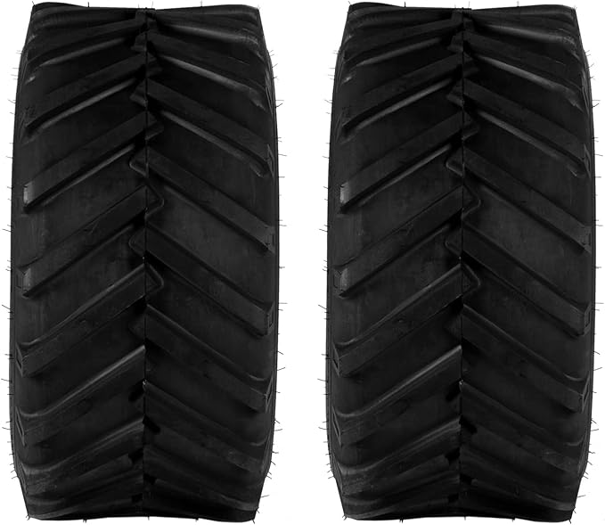 TUFFIOM Set of 2 Lawn Mower Tires 26x12.00-12 4PR Turf Tire for Garden Tractor Riding Lawnmower, Tubeless