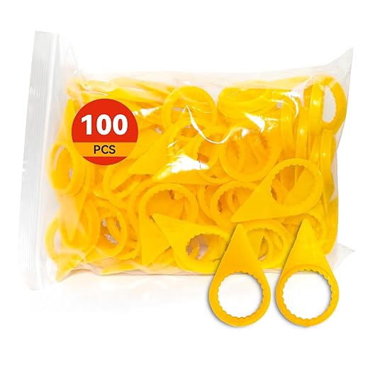 Loose Wheel Nut Indicators 100 Pcs - 33mm Orange Visual Warning Arrows Essential for Truck, Trailer, Bus, Tractor Fleet Safety & Agricultural Industrial Vehicles