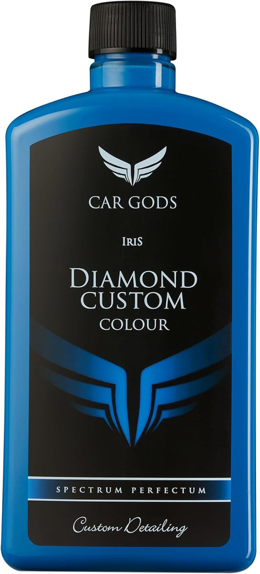 Car Gods Iris Custom Color Mid Blue 3-in-1 Polish Wax Color Restorer & Scratch Remover, 17fl Oz - 16 Colors Available