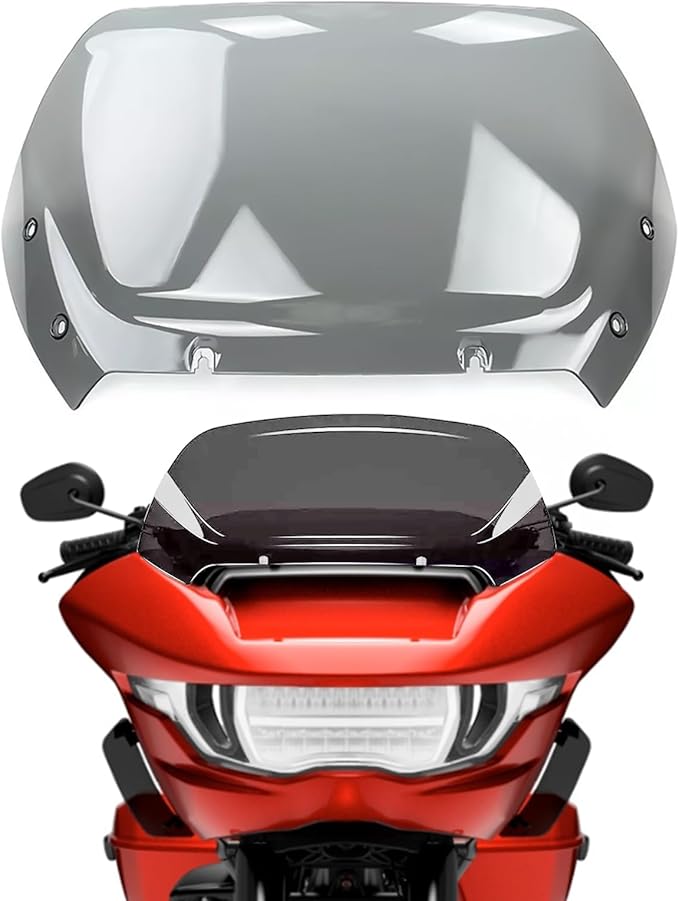 Compatible with 2023 2024 Road Glide Windshield 12" Windscreen for Harley road glide CVO/SE FLTRXSE 2023 2024 FLTRX 2024 CVO ST FLTRXSTSE 2024,Smoke