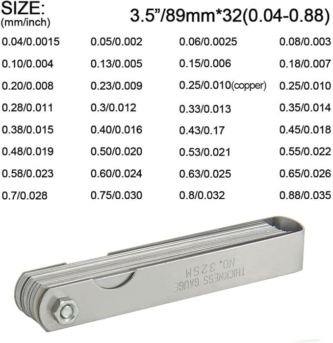 Universal Spark Plug Gap Tool Compatible with Most 10mm 12mm 14mm 16mm Spark Plugs Red - 1 Set with Feeler Gauge