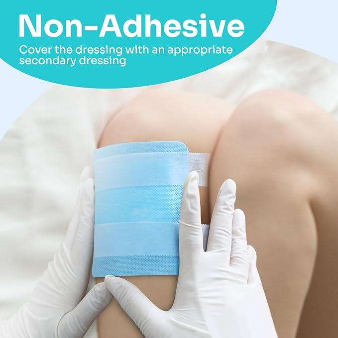 Conkote Super Absorbent Wound Dressings, 4"x4" Sterile Non-Adhesive Absorbent Bandages, Wound Pads for Heavy Exudating Wounds, Ulcer, Surgical Dressing, l - ll Degree Burns, 5 Pack