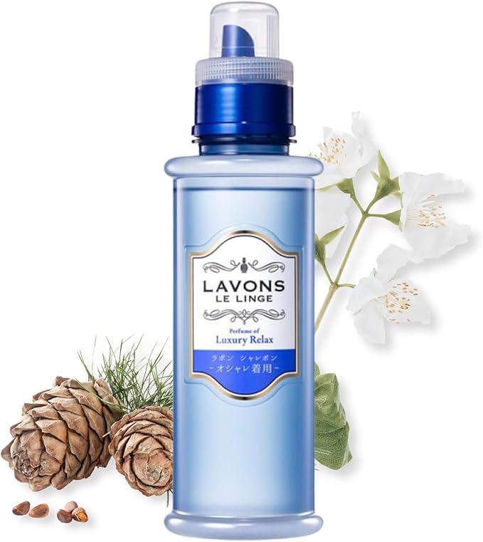 LAVONS Natural & Gentle Wash Laundry Detergent, Liquid Washing Detergent for Delicate, Sensitive Skin, Kids from Japan, 16.9 Fl Oz/500mL, Luxury Relax