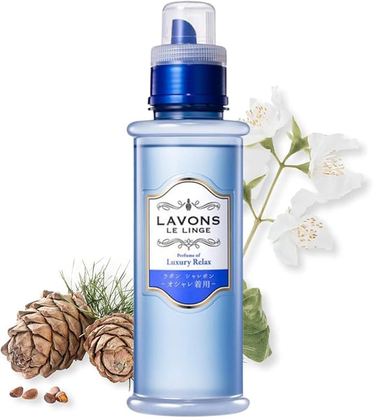 LAVONS Natural & Gentle Wash Laundry Detergent, Liquid Washing Detergent for Delicate, Sensitive Skin, Kids from Japan, 16.9 Fl Oz/500mL, Luxury Relax
