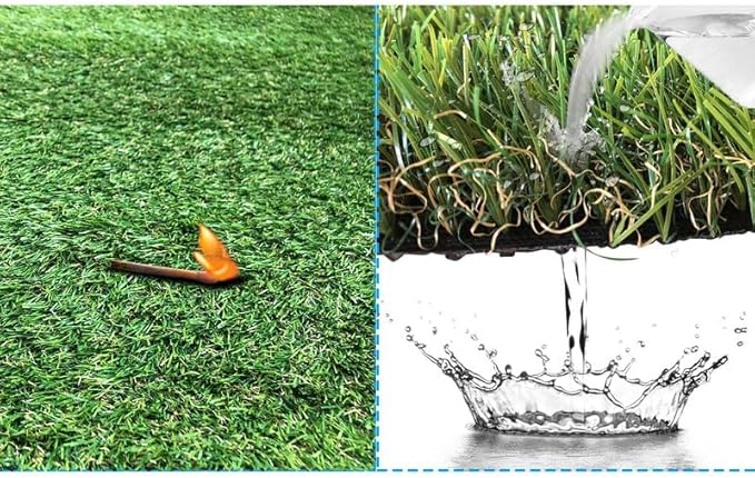 Petgrow Artificial Grass Turf 10FTX20FT(200 Square FT, Realistic Indoor Outdoor Garden Lawn Landscape Patio Synthetic Turf Mat- Thick Fake Faux Grass
