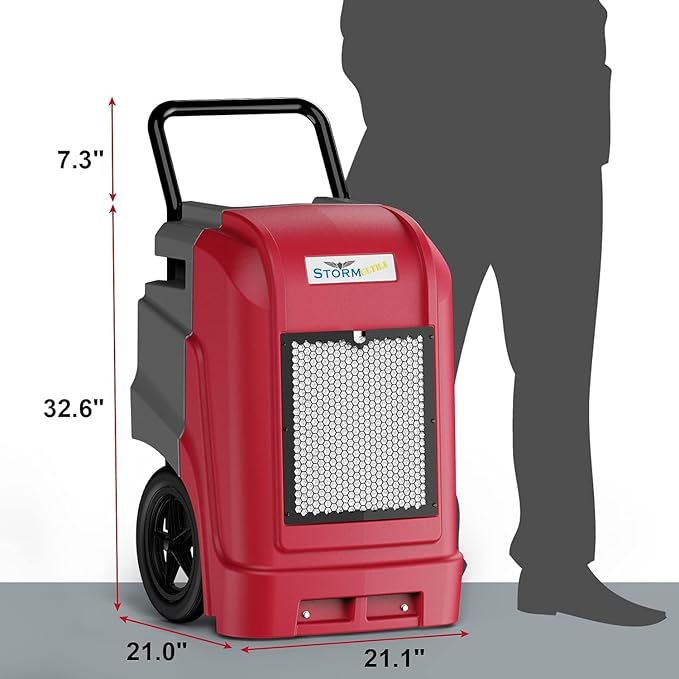 ALORAIR 190 Pints LGR Commercial Dehumidifier with Pump & Drain Hose, up to 2,600 Sq.Ft Industrial Dehumidifiers for Home, Water Damage Restore, Basements, Job Sites, 5 Years Limited Warranty