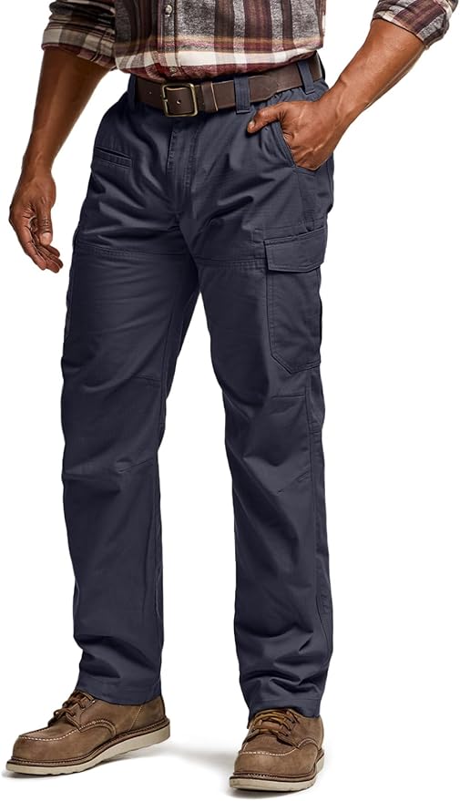 CQR Men's Winter Tactical Cargo Pants, Thermal Fleece Lined Outdoor Snow Ski Hiking Work