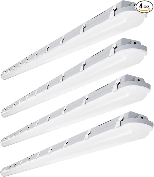 JTT 8FT LED Vapor Tight Light 120/100/80W Tunable, 18000lm LED Vapor Proof Lighting Fixture IP66, 5000K/4000K/3000K Outdoor Shop Light Waterproof for Parking Garage Car Wash Warehouse ETL Listed