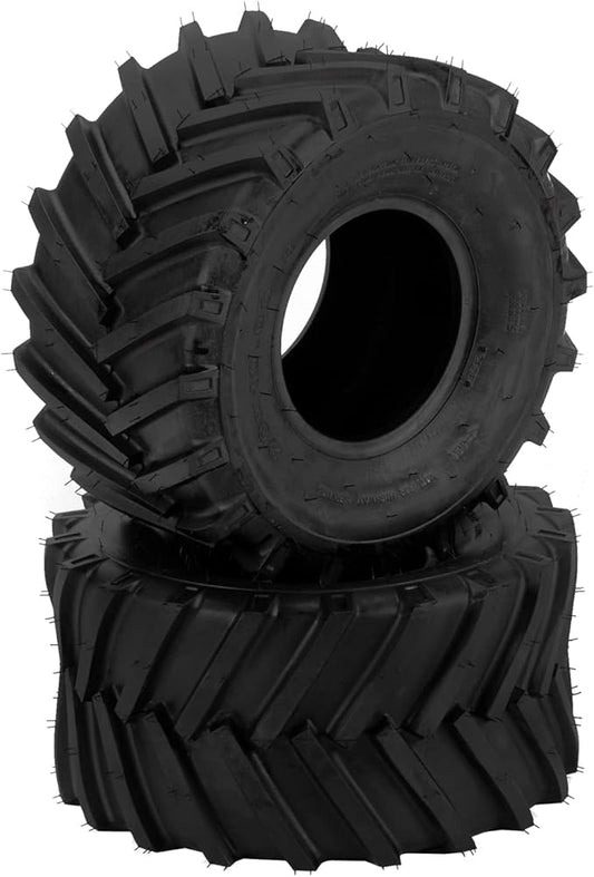 TUFFIOM Set of 2 Lawn Mower Tires 20x10.00-8 4PR Turf Tire for Garden Tractor Riding Lawnmower, Tubeless