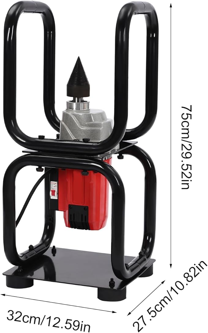 3.3KW Electric Firewood Splitter, 110V 450RPM Log Splitter Tool Freestanding Wood Splitter Machine for Home & Outdoor