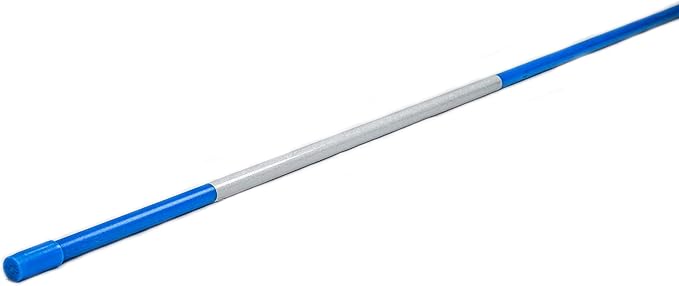 4ft Pro Snow Stakes - 48" x 5/16" Driveway Markers, Pointed Tip, Hy Viz Reflective Tape, Armor Cap (Choose Color/Quantity) (100, Blue)