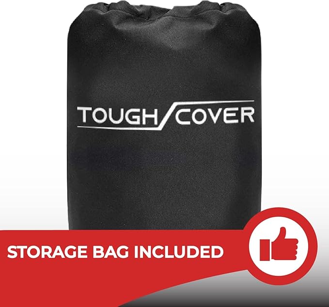 Tough Cover Zero Turn Lawn Mower Cover - Basic Edition Black, 79L x 46W x 55H in - Waterproof Heavy-Duty Cover for Riding & Zero Turn Lawn Mowers - UV-Resistant Tearproof Fabric