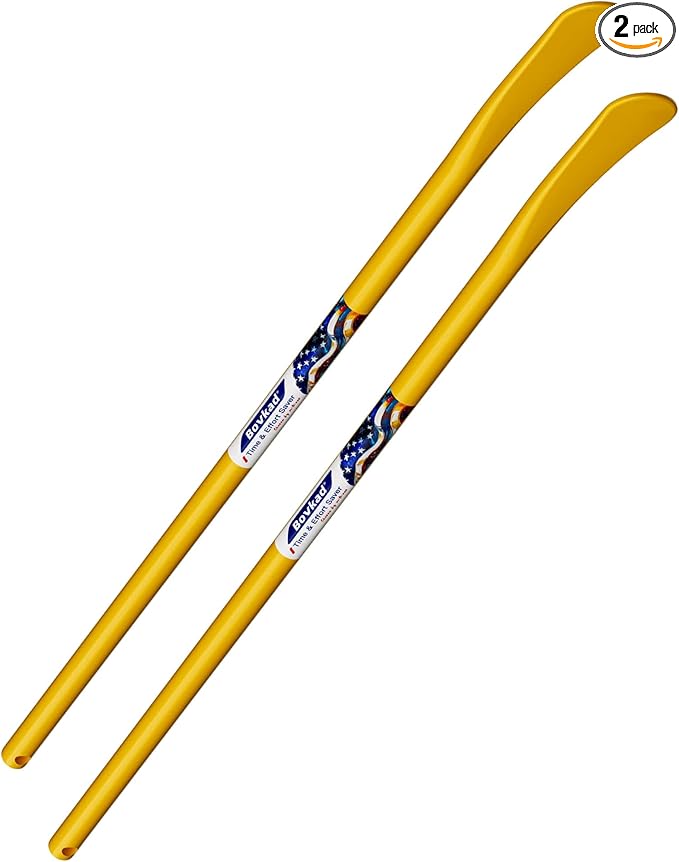 30" Heavy‑Duty Tubeless Truck Tire Iron Kit, 2‑Pack Oversized Solid‑Steel Mount/Demount Tire Spoons Bars, Rust‑Proof Anti‑Slip Grip-Essential Tire Removal Tool for Car, SUV & Truck(Yellow)