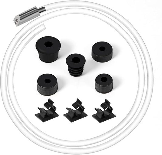 Sink Soap Dispenser Extension Tube Kit with 47" Tube Hose and Check Valve Under Counter Soap Dispenser Tube with Upgraded Metal Check Valve for Kitchen Sink