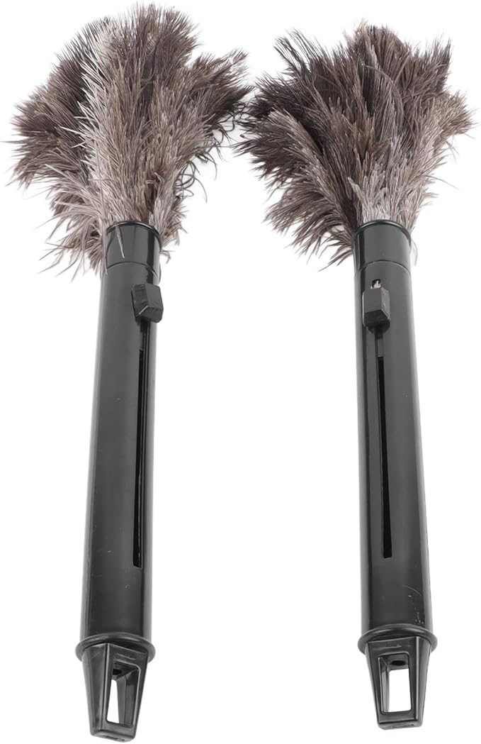 Keenso Adjustable Long Handle Retractable Dusting Brush for Quick Dust Removal, Home Office, Hotel, Pack of 2