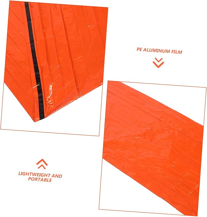 Lightweight Emergency Survival Portable Thermal Bivy Sack with Reflective PE Aluminum Film for Camping Hiking Outdoor Activities and Travel