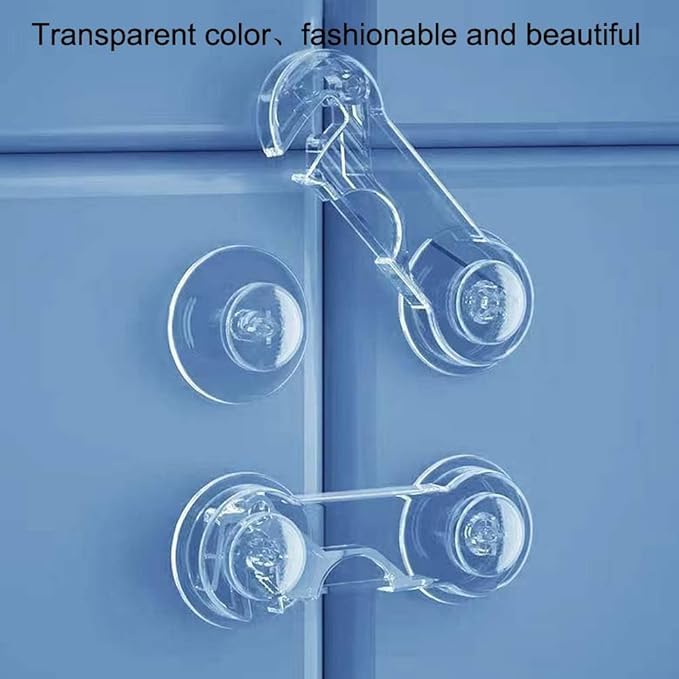 Cabinet Door Locks for Baby Proof and Child Safety,Baby Locks,Fridge Locks for Kids,Cabinet Locks with Adhesive for Drawer Cupboards Pantry Door Oven Closet and Pantry, Childproof Door Latch (5 Pack)