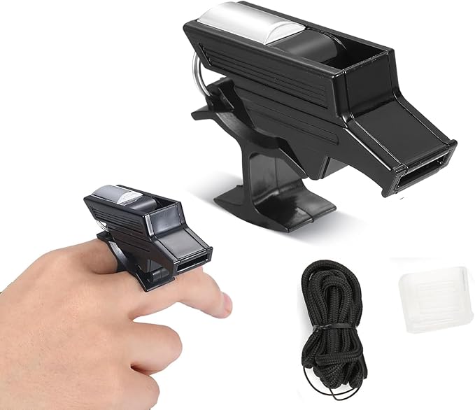 Referee Whistle,Lightweight Detachable Soccer Referee Whistle with Lanyard,Elaborate Whistle for Coaches Outdoor Survival PE Class Basketball Football Game