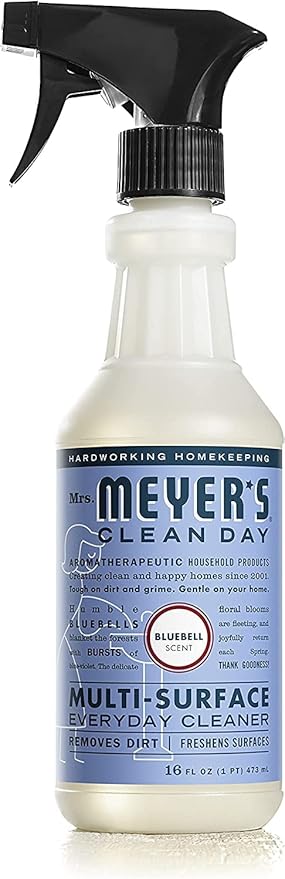 Mrs. MEYER'S Kitchen Set, Dish Soap, Hand Soap, and Multi-Surface Cleaner, 3 CT (Bluebell)