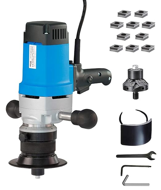 C.S. Unitec EKF 630 Portable Heavy-Duty Power Chamfering Tool/Beveling Machine for 30 Degree Weld Seams and Chamfer Up to 9/16"" Bevel Width, 2300 Watts (19.1 Amp) - Made in Germany"