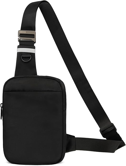 Small Sling Bag for Men and Women with RFID Pocket, Anti Theft Crossbody Chest Bag Casual Travel Bag for Hiking
