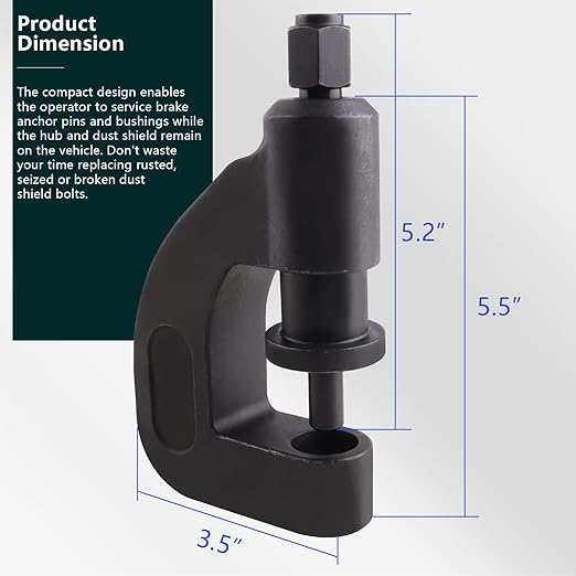 Brake Clevis Pin Press Alternative to 10501 Heavy Duty Commercial Vehicles Tools Work on Most Class 6-8 Trucks and Equipment Kenworth, Peterbilt, Freightliner, Mack, etc.