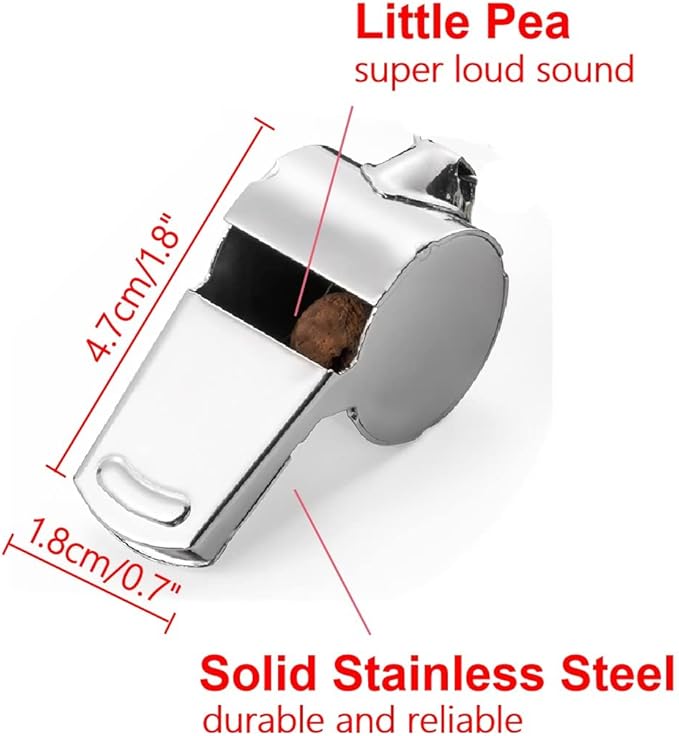 12 Pack Sport Whistles with Lanyar for Coaches, Referees and Officials, Loud Crisp Sound