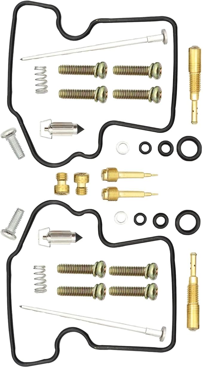 XQSMWF 2 Pack Motorcycle Carb Rebuild Kit Carburetor Repair Kit Compatible with Kawasaki Brute Force 750 KVF750A KVF750B KVF750C KVF750D 4x4i 2005 2006 2007 Replace 03-119