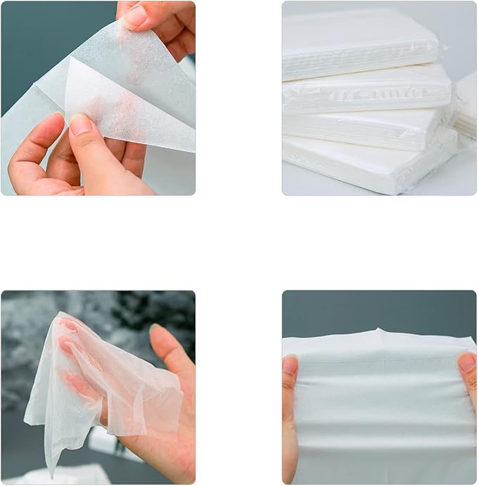 Car Tissue Refill, 12 Packs 600 Sheets, Disposable Soft Facial Tissues, Travel Size Pack for Car Visor Tissue Holder or Purse, 50 Sheets per Pack