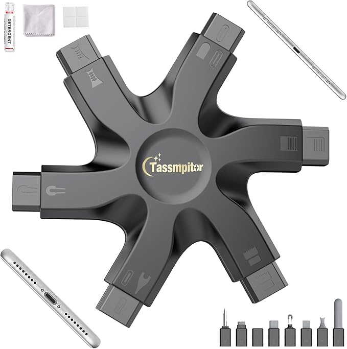 for iPhone Cleaning Kit Port Cleaner, Repair & Restore Tool for iPhone Pro Max Airpod iPad Cell Phone Charging Port, Phone Cleaner Putty for Lightning Charger Connector Cable Speaker