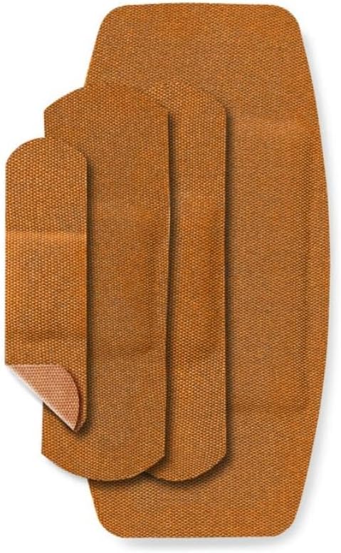 CURAD Flex-Fabric Adhesive Bandages, Assorted Sizes, Durable and Flexible Protection, 100 Count (Pack of 6)